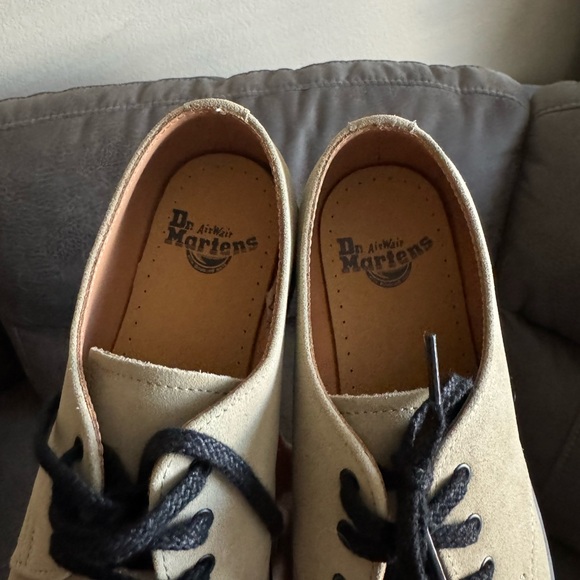 Dr. Martens 1461 Suede Lace Loafers Sz 8 Mens 10 Womens in Tan Unisex - Picture 5 of 8